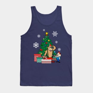 Magilla Gorilla And Mr Peebles Around The Christmas Tree Tank Top